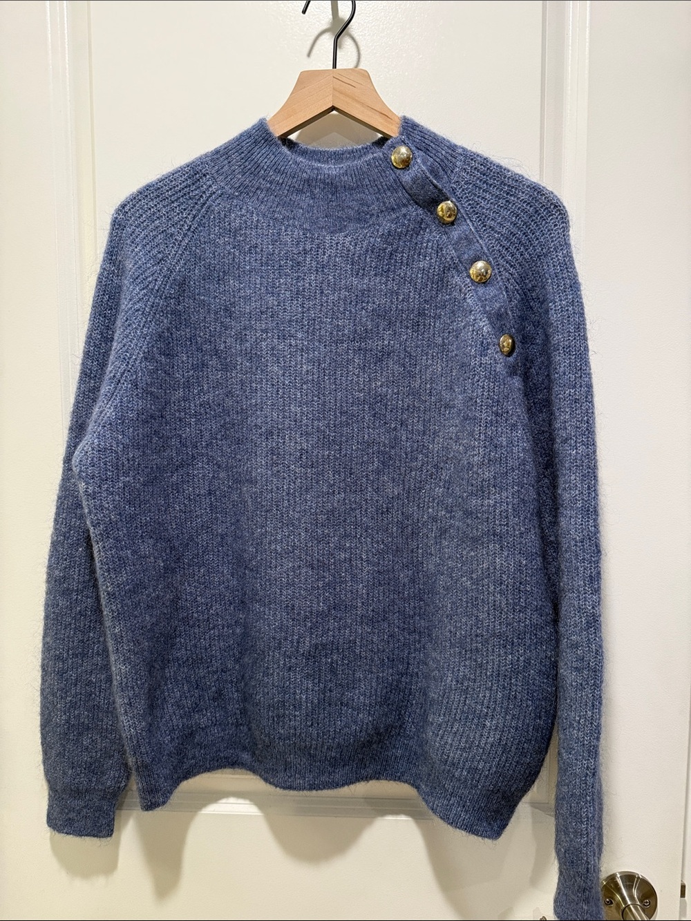 Sezane Trudy Jumper Vintage Blue - Size XXL